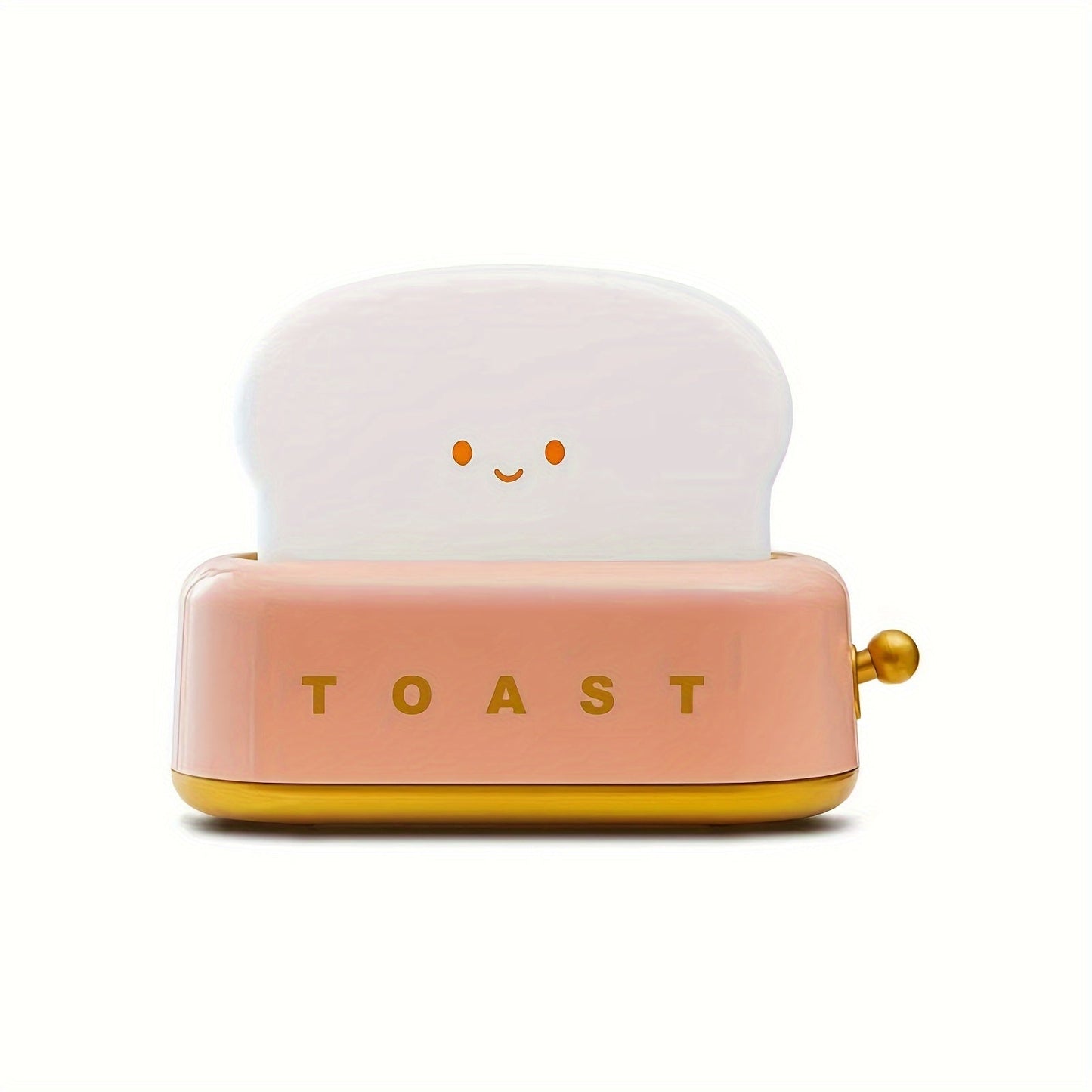 Skorter | LumiToast - Sweet USB Rechargeable LED Toaster Table Lamp, 3000K Warm Light
