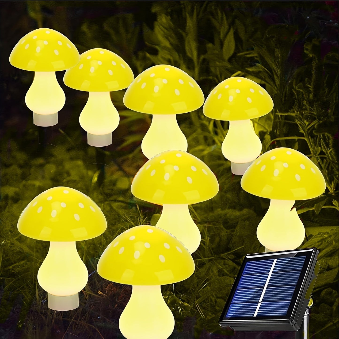 Skorter | SolarGlow - Solar Mushroom Garden Lamps with 8 Modes, Energy-Saving Decorative Outdoor Lighting