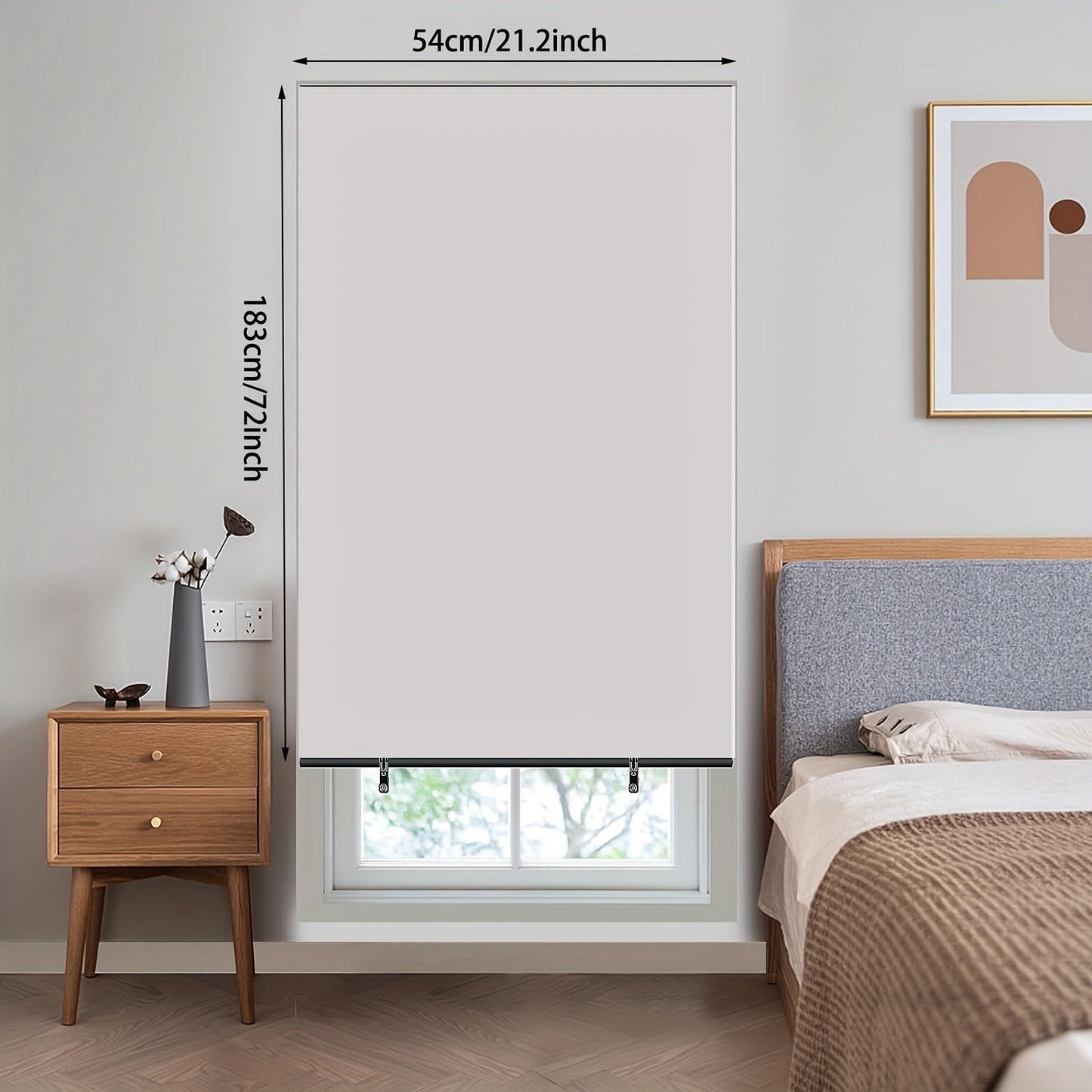 Skorter | 1 Pc Darkening Curtains - Portable Window Covering for Travel, Bedroom and Night Workers