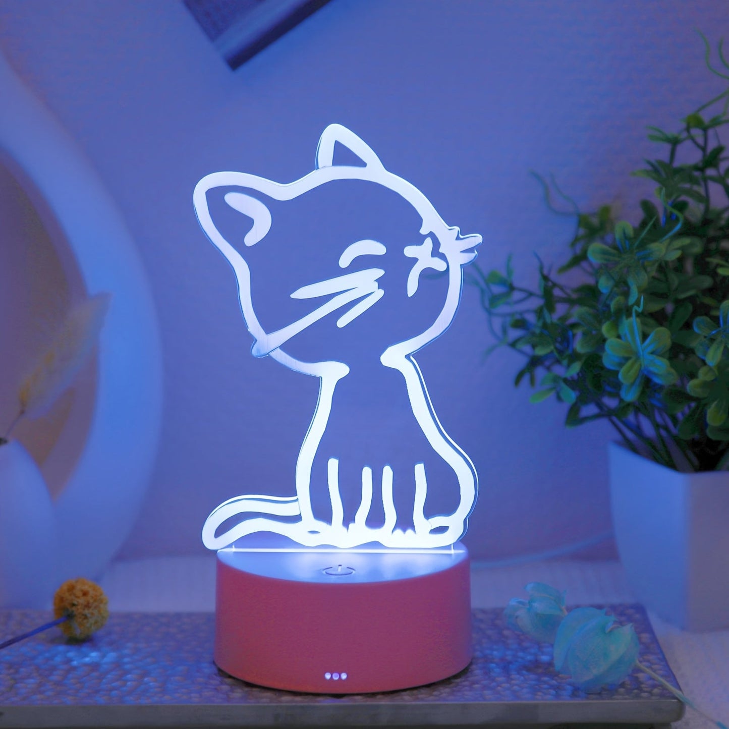 Skorter | GlowPaw - Touch-Controlled 3D Cat Night Light