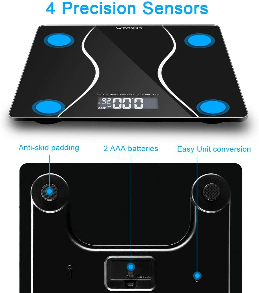 Skorter | 180KG Digital Electronic LCD Body Weight Smart Bathroom Scale 396Lb