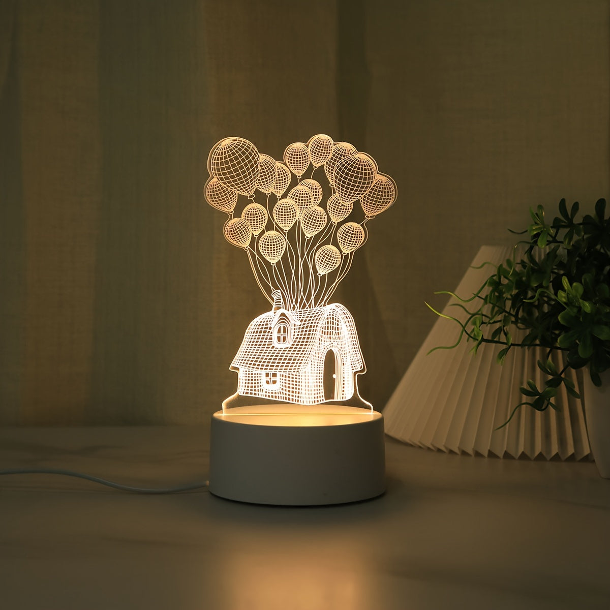 Skorter | LumiBalloon - 3D LED Balloon House Night Light USB powered