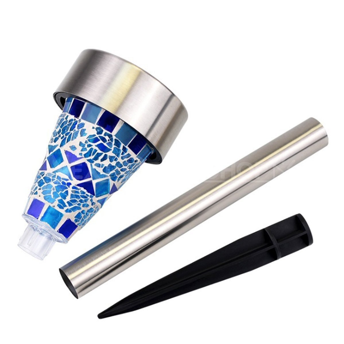 Skorter | 3-pack - Solar-powered mosaic garden path light