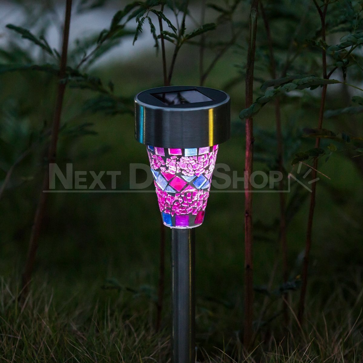 Skorter | 3-pack - Solar-powered mosaic garden path light
