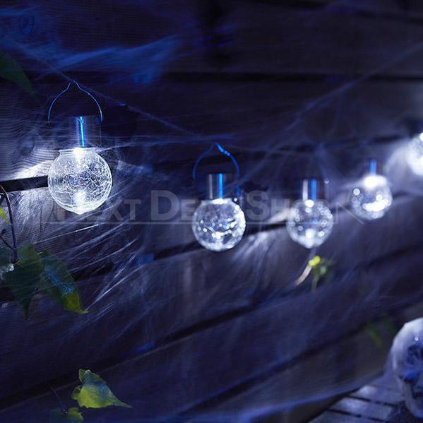 Skorter | 3 Pcs Solar Powered Halloween Cracked Glass Light