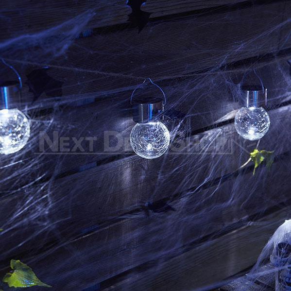Skorter | 3 Pcs Solar Powered Halloween Cracked Glass Light