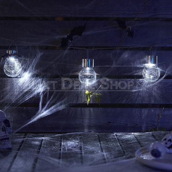Skorter | 3 Pcs Solar Powered Halloween Cracked Glass Light