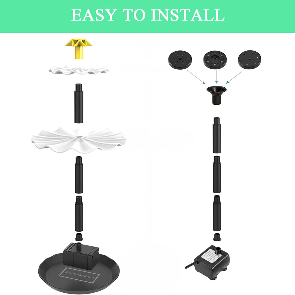 Skorter | 3-layer solar-powered water fountain kit