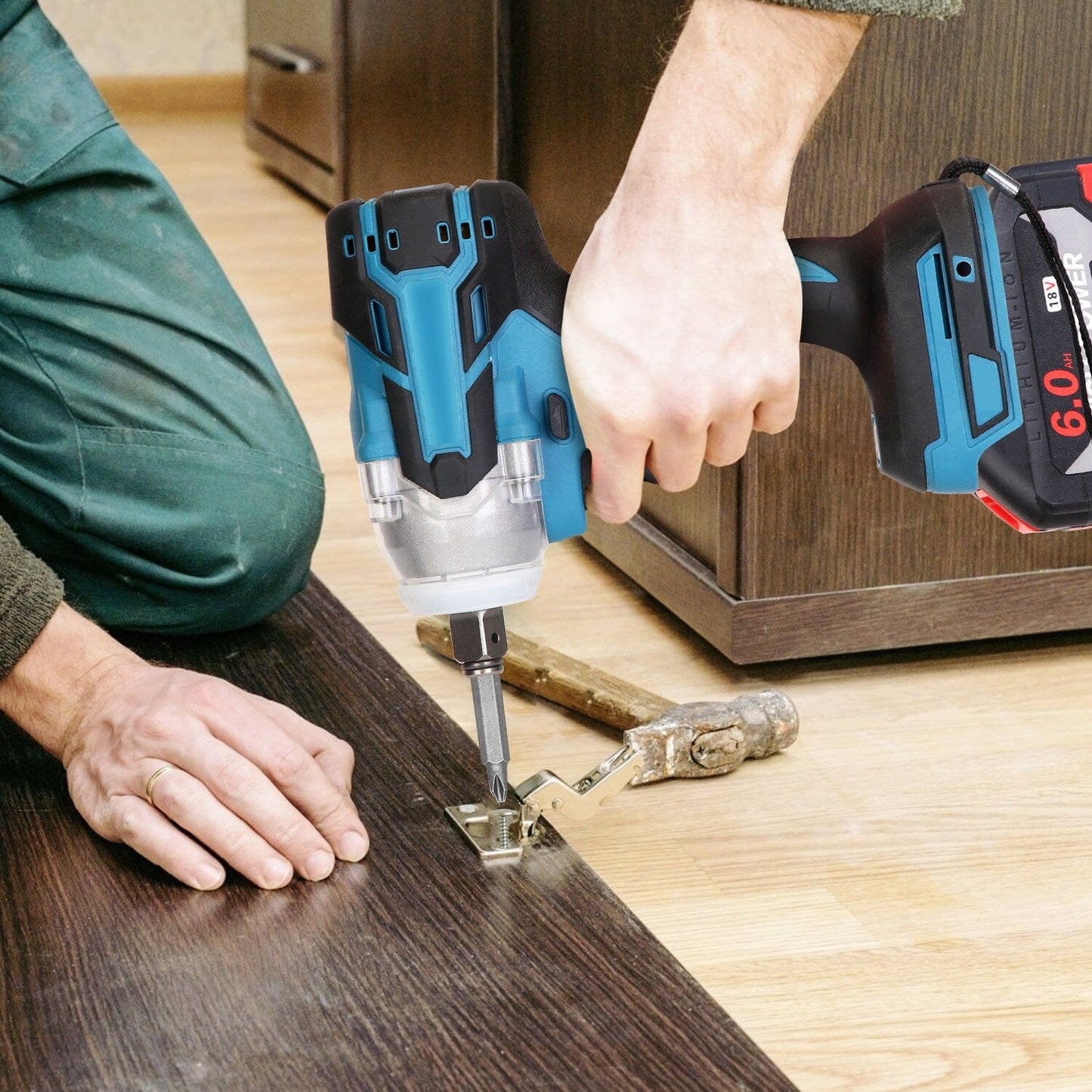 Skorter | 3-in-1 Wireless Electric Impact Driver Drill Screwdriver with Brushless Motor Max 3450RPM Variable Speed