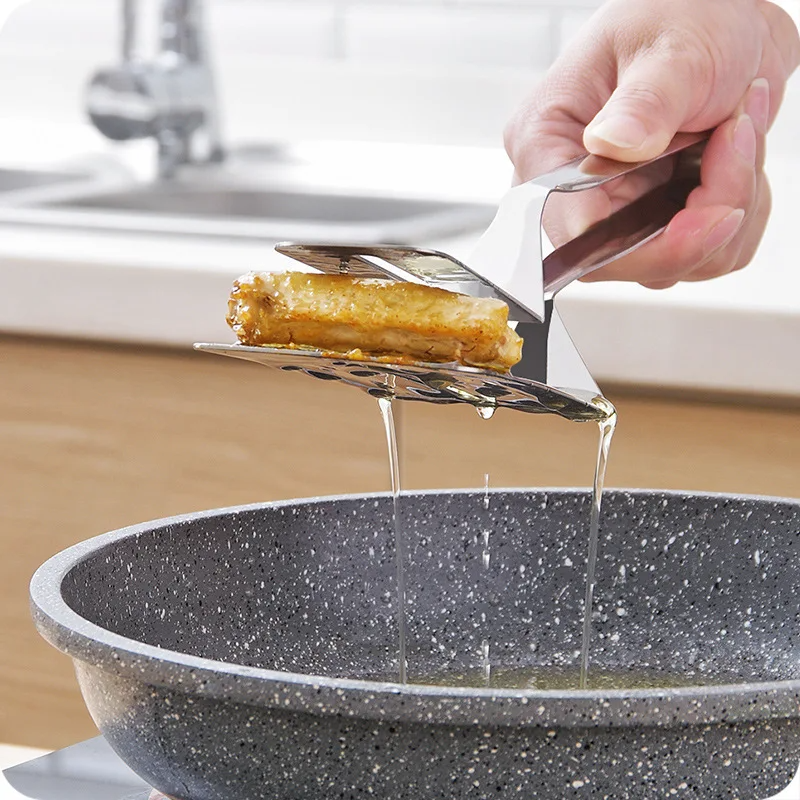 Skorter | Stainless Steel Double-Sided Cooking Spatula Clamp Tool