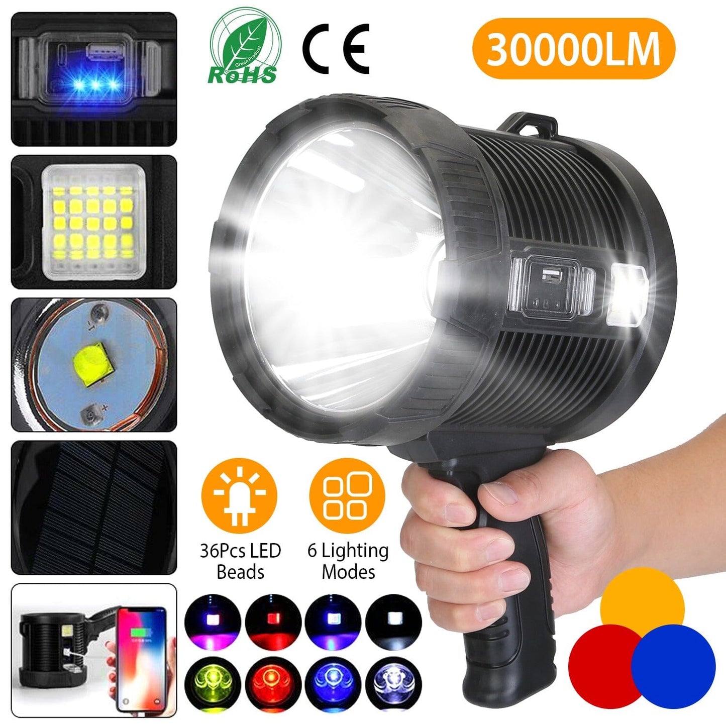 Skorter | 3000LM Rechargeable LED Flashlight