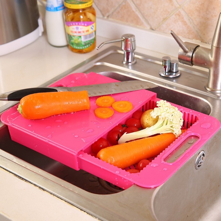 Skorter Kitchen Cutting Blocks Sinks Drain Baskets Cutting Boards Vegetable Meat Tools Kitchen Equipment Cutting Board