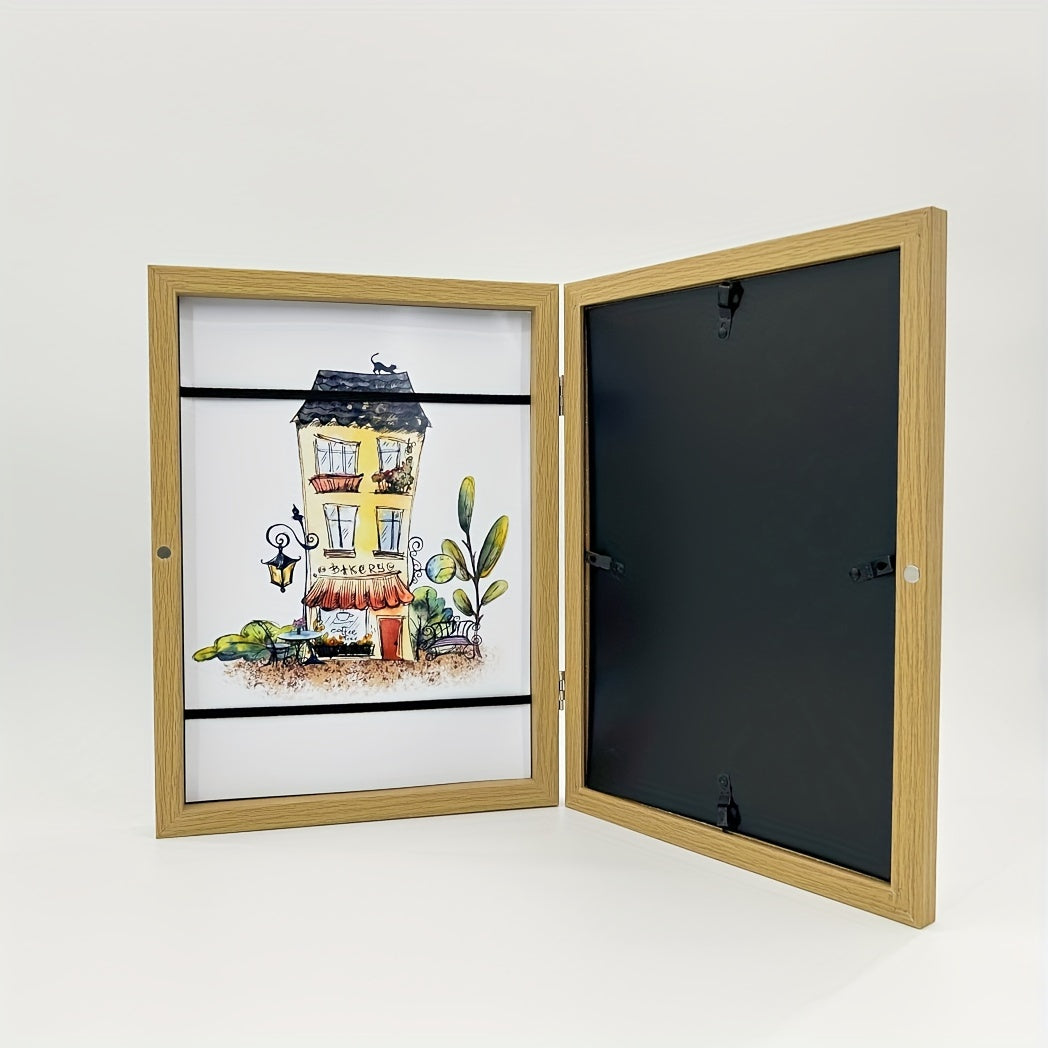 Skorter | 1 pcs Children's Art Photo Frame - A4 Front Opening Frame for School Art, Flip Frame for Paintings and Projects