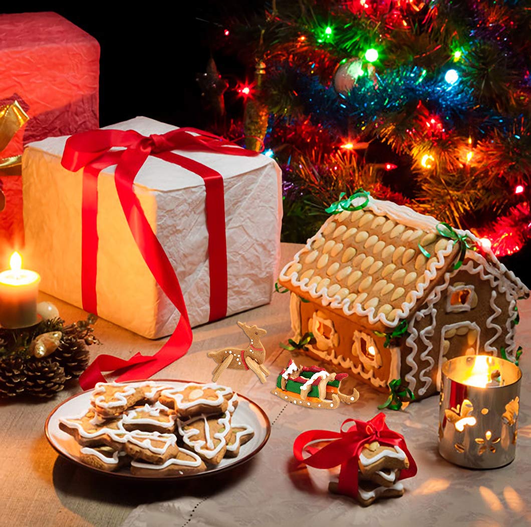 Skorter | Christmas Stainless Steel 3D Cookie Mold (18pcs)