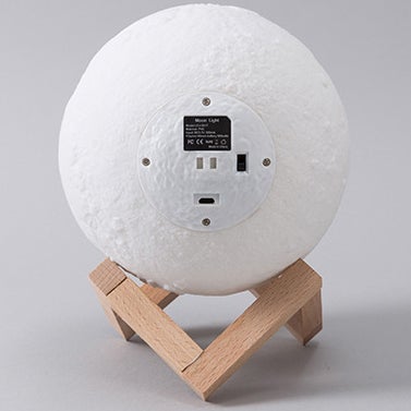 Skorter | Creative Mini Rechargeable 3D Printed Moon 1-Light LED Table Lamp