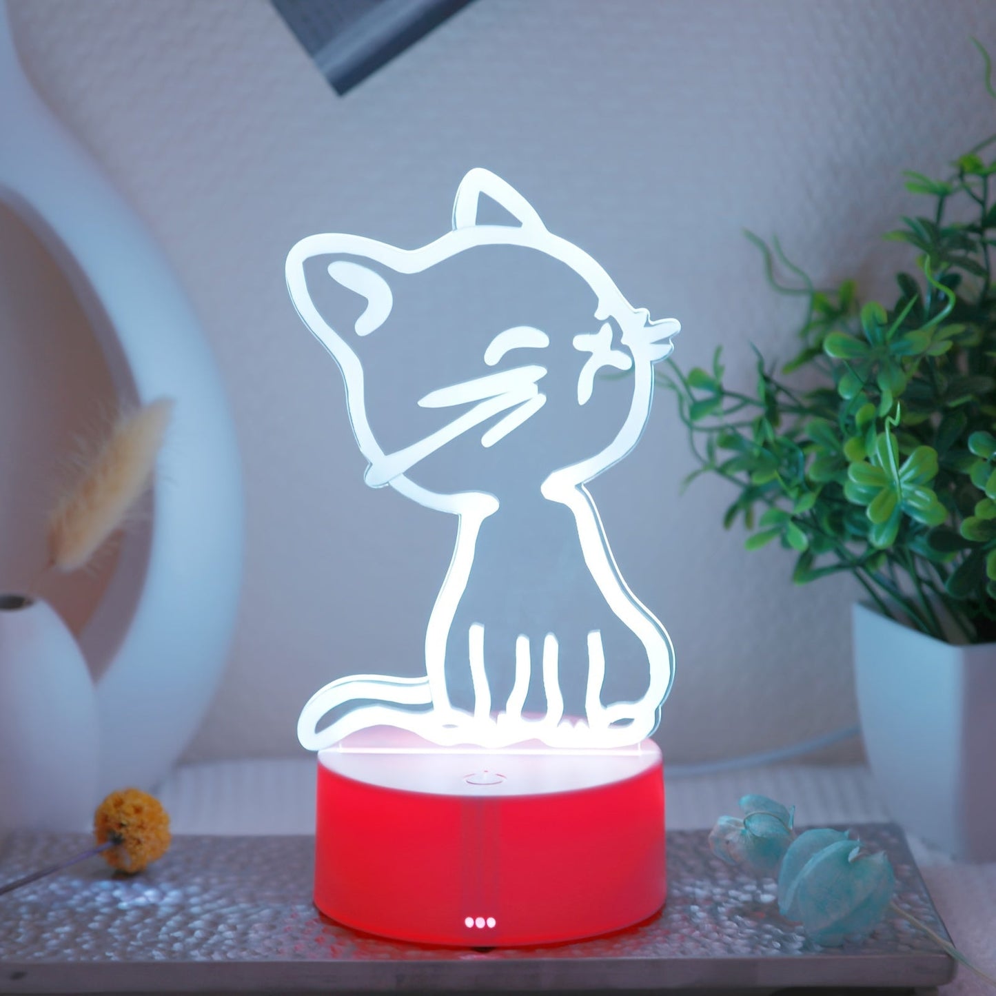 Skorter | GlowPaw - Touch-Controlled 3D Cat Night Light