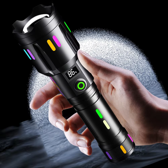 Skorter | Military-Grade LED Flashlight – Rechargeable – 9000 Lumens