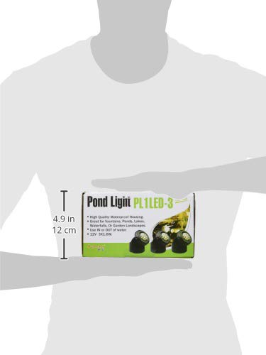 Skorter | Jebao Pl1Led-3Ps Underwater Led Pond Light With Photocell Sensor, 4 Colors, 2.