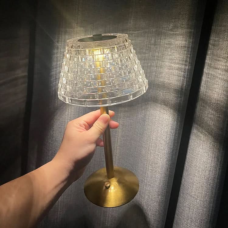 Skorter | Vintage Crystal LED Table Lamp with Adjustable Brightness
