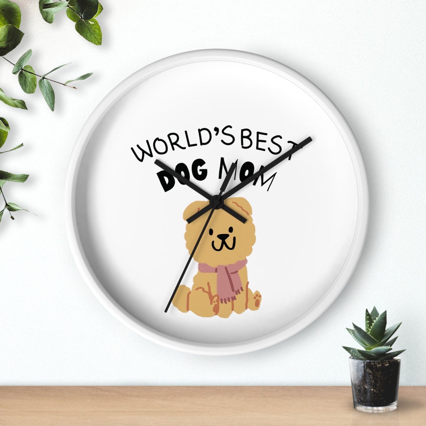 Skorter | Best Dog Mom Wall clock