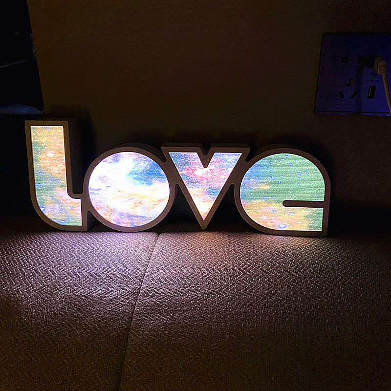 Skorter | Modern Art Deco waterproof PS LOVE letters LED table lamp for the bedroom