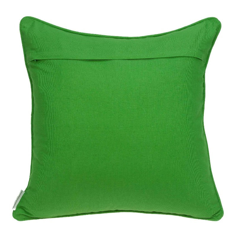 Skørter | Traditional green and white accent pillow 20"x20"