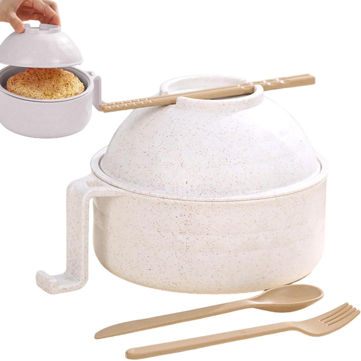 skorter | 1200 Ml Microwave Noodle Bowls With Strainer
