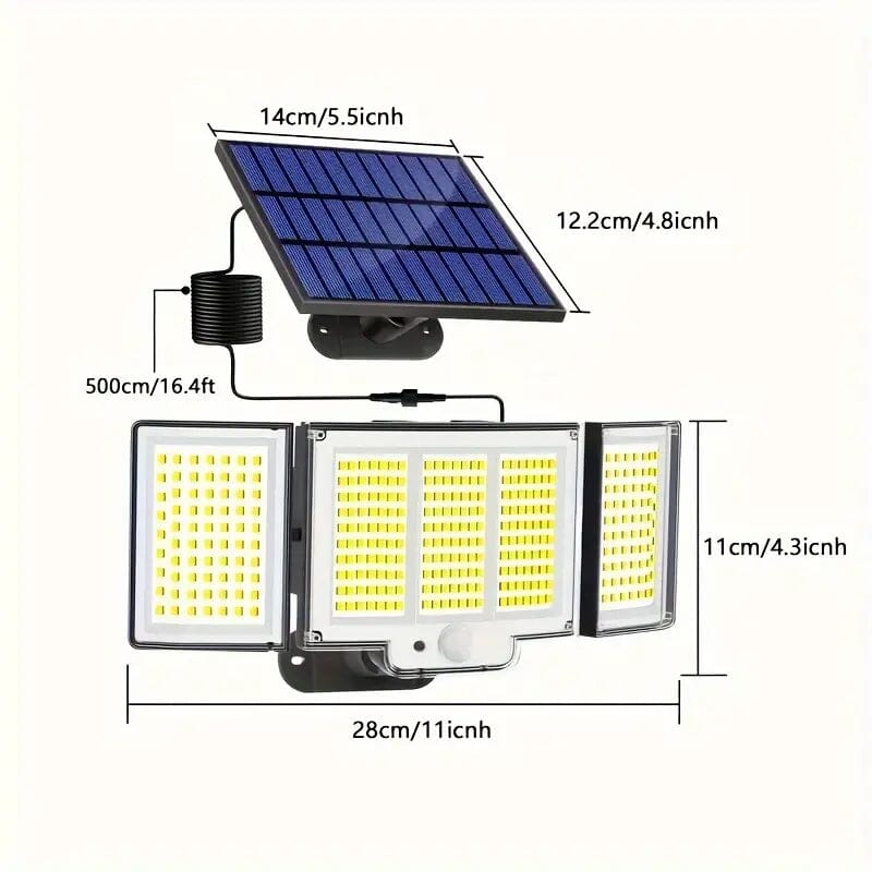 Skorter | 348 LED Motion Sensor Solar Light Outdoor with Remote Control