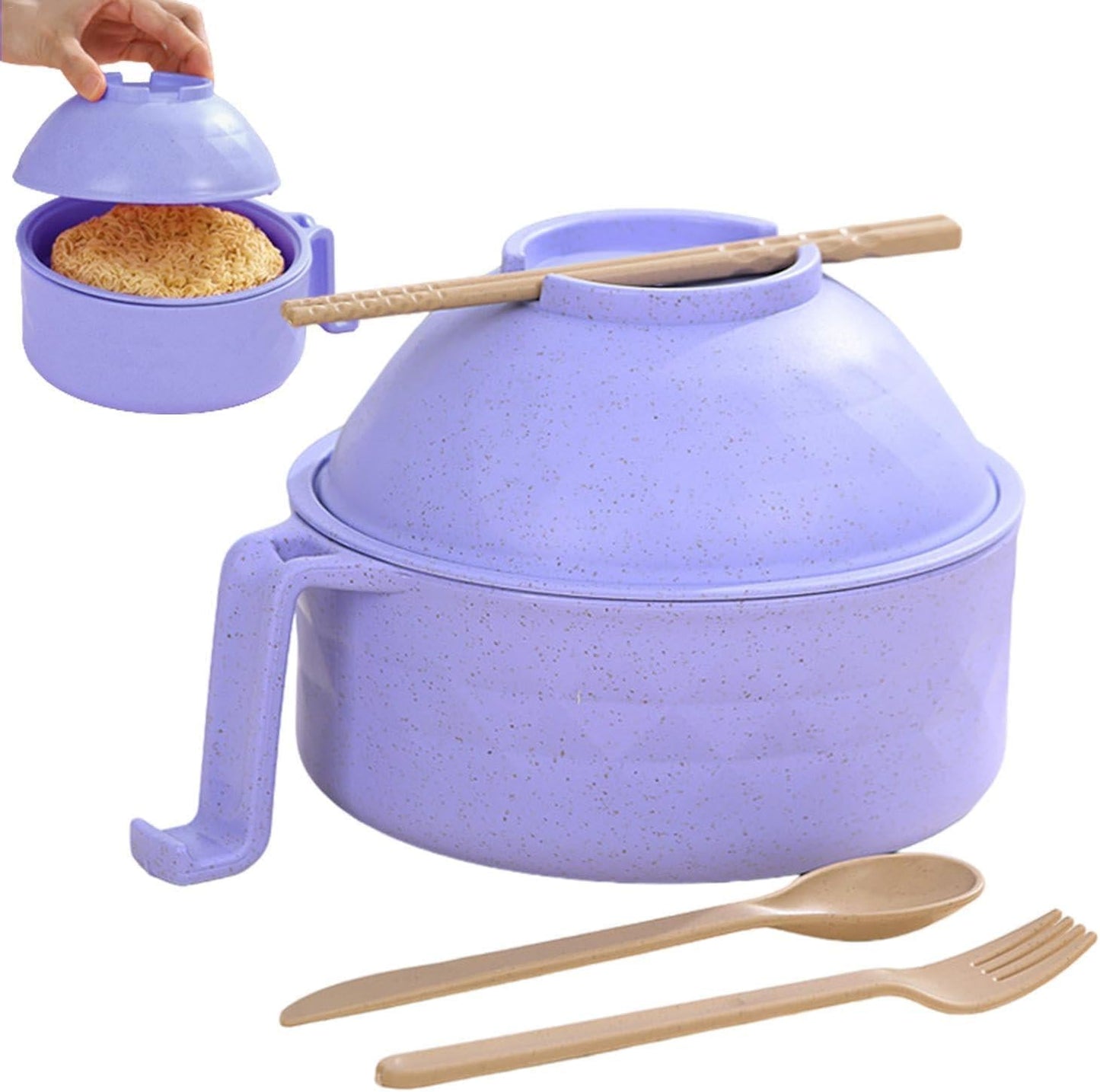 skorter | 1200 Ml Microwave Noodle Bowls With Strainer