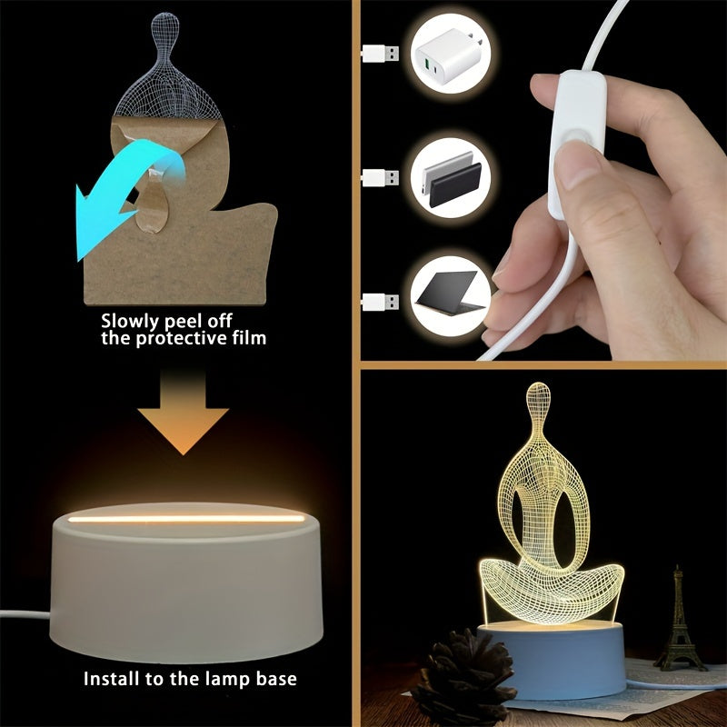 Skorter | ZenLight - 3D Yoga Night Lamp with USB Connection