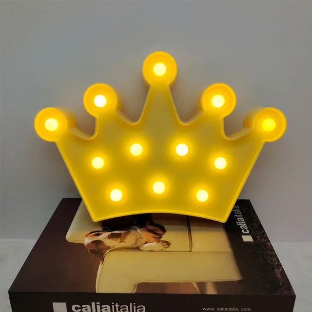 Skorter | RoyalGlow - LED Crown Night Light for Children's Room – Warm Light, Wireless and Ambient
