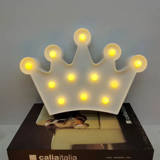 Skorter | RoyalGlow - LED Crown Night Light for Children's Room – Warm Light, Wireless and Ambient