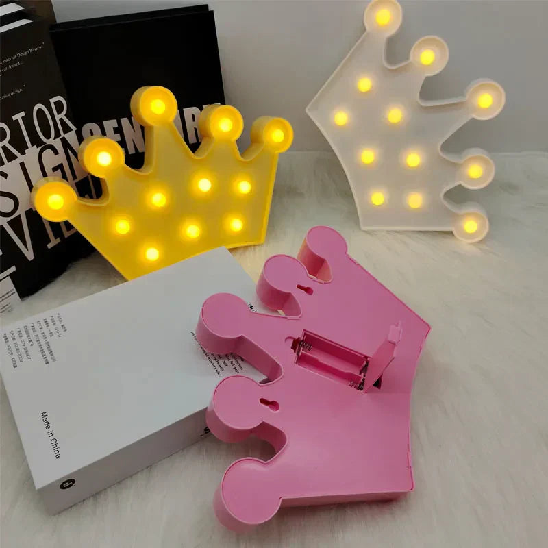 Skorter | RoyalGlow - LED Crown Night Light for Children's Room – Warm Light, Wireless and Ambient