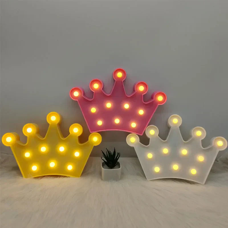 Skorter | RoyalGlow - LED Crown Night Light for Children's Room – Warm Light, Wireless and Ambient
