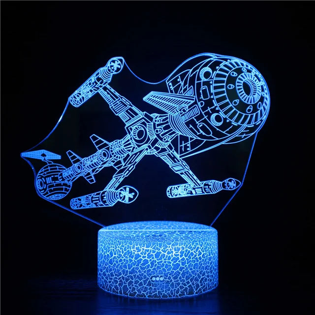 Skorter | LumiRocket - 3D LED Night Light with Color Change and Optical Illusion