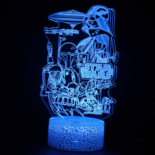 Skorter | Star Wars 3D Optical Illusion Lamp