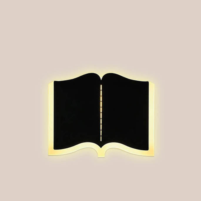 Skorter | Minimalist 1-light LED wall lamp in iron in book shape