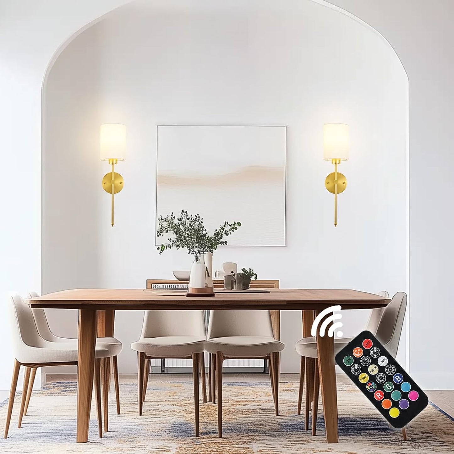 Skorter | Lumoease Wireless Wall Lamps (Set with 2 + 2 Bulbs Free)