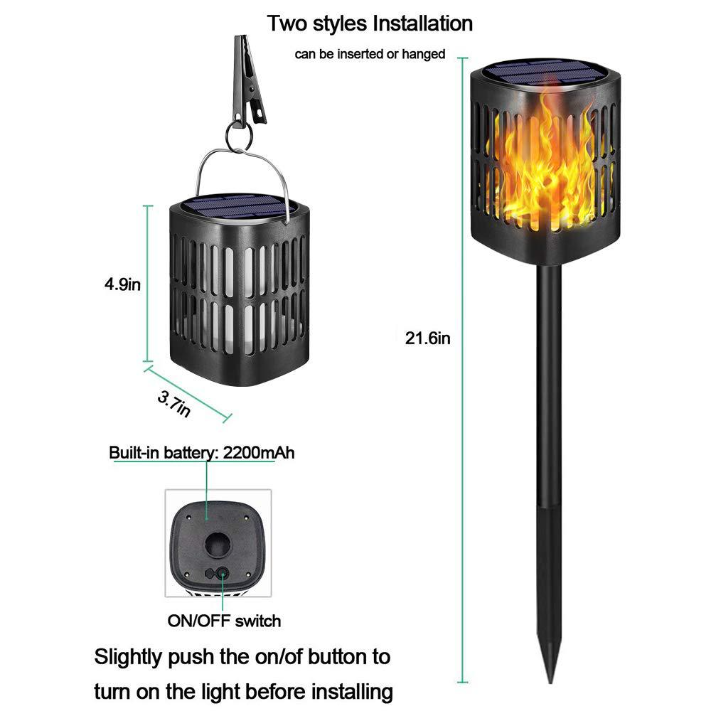 Skorter | Solar LED Flame Lantern – Decorative Outdoor Lighting for Garden and Terrace with Hanging Possibility
