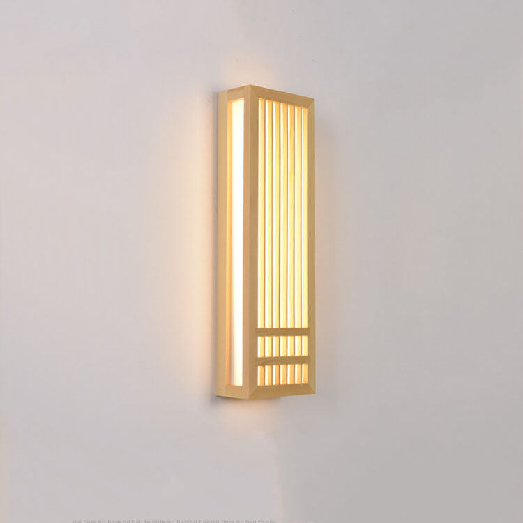 Skorter | ShizuLight | Japanese Wooden LED Wall Lamp – Minimalist Zen-Inspired Lighting