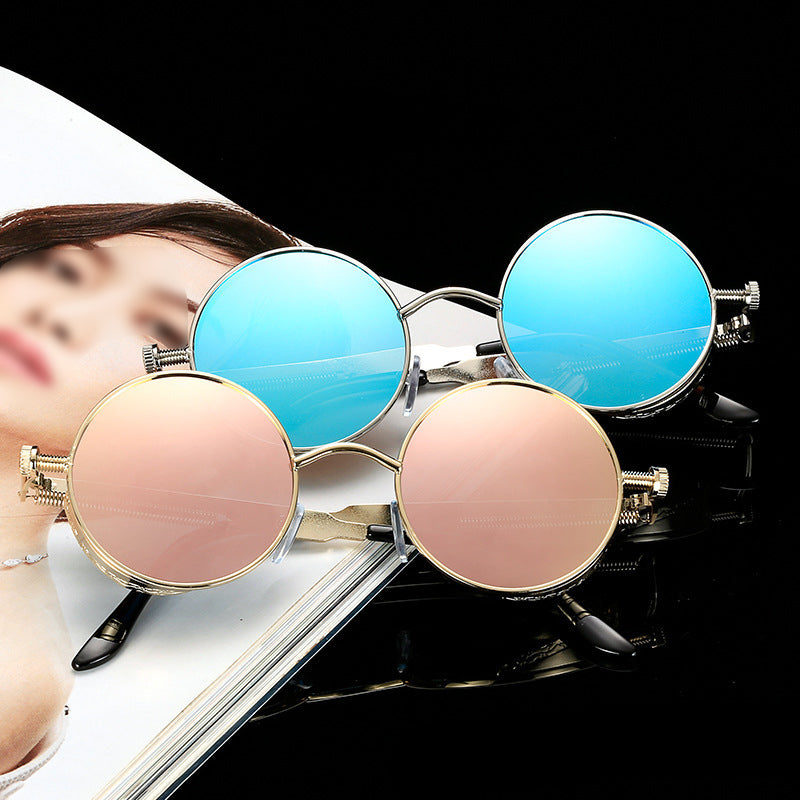 Skorter | Sunglasses Steampunk Round Lens Metal Frame Unisex Glasses