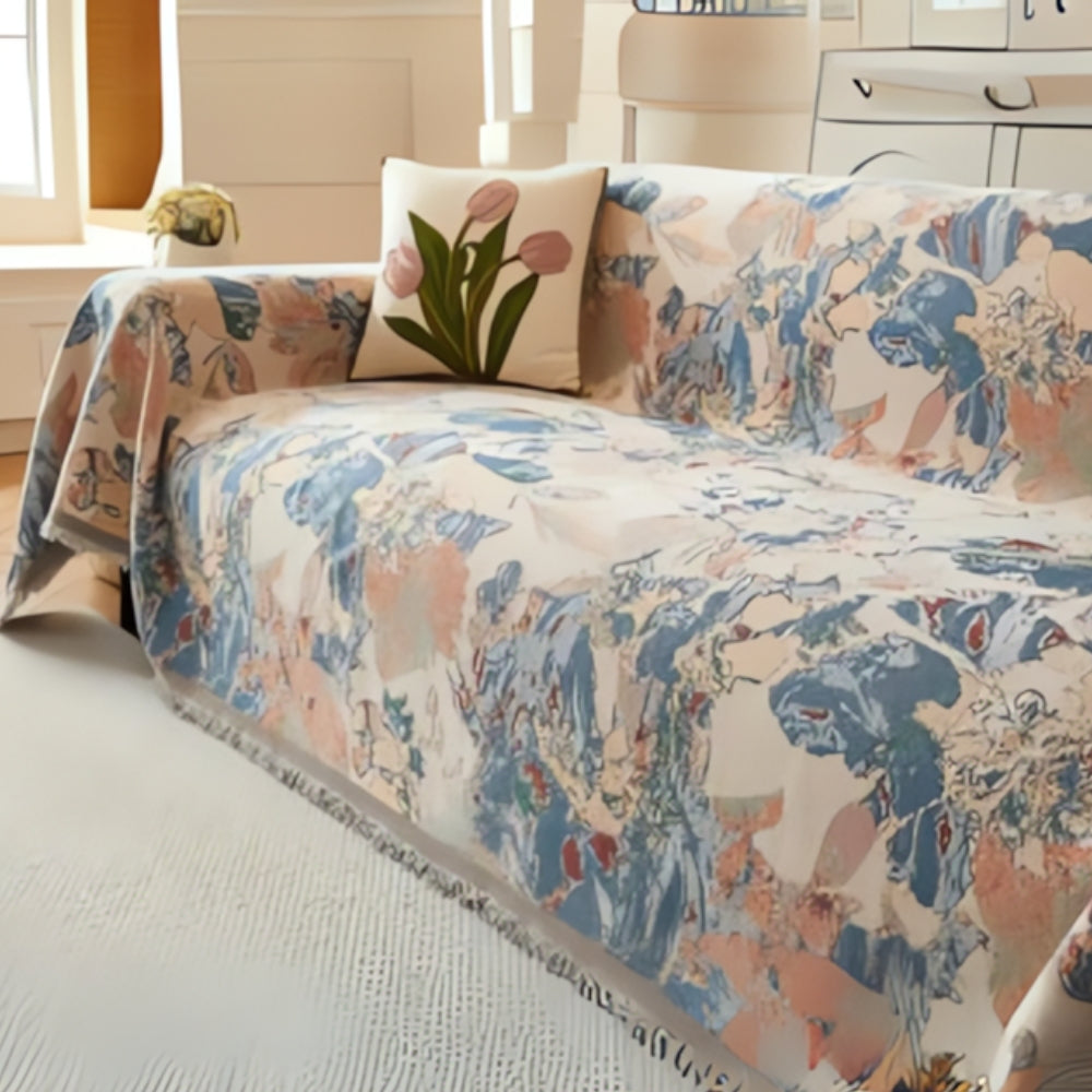 Skorter | Amara Floral Reversible Sofa Cover