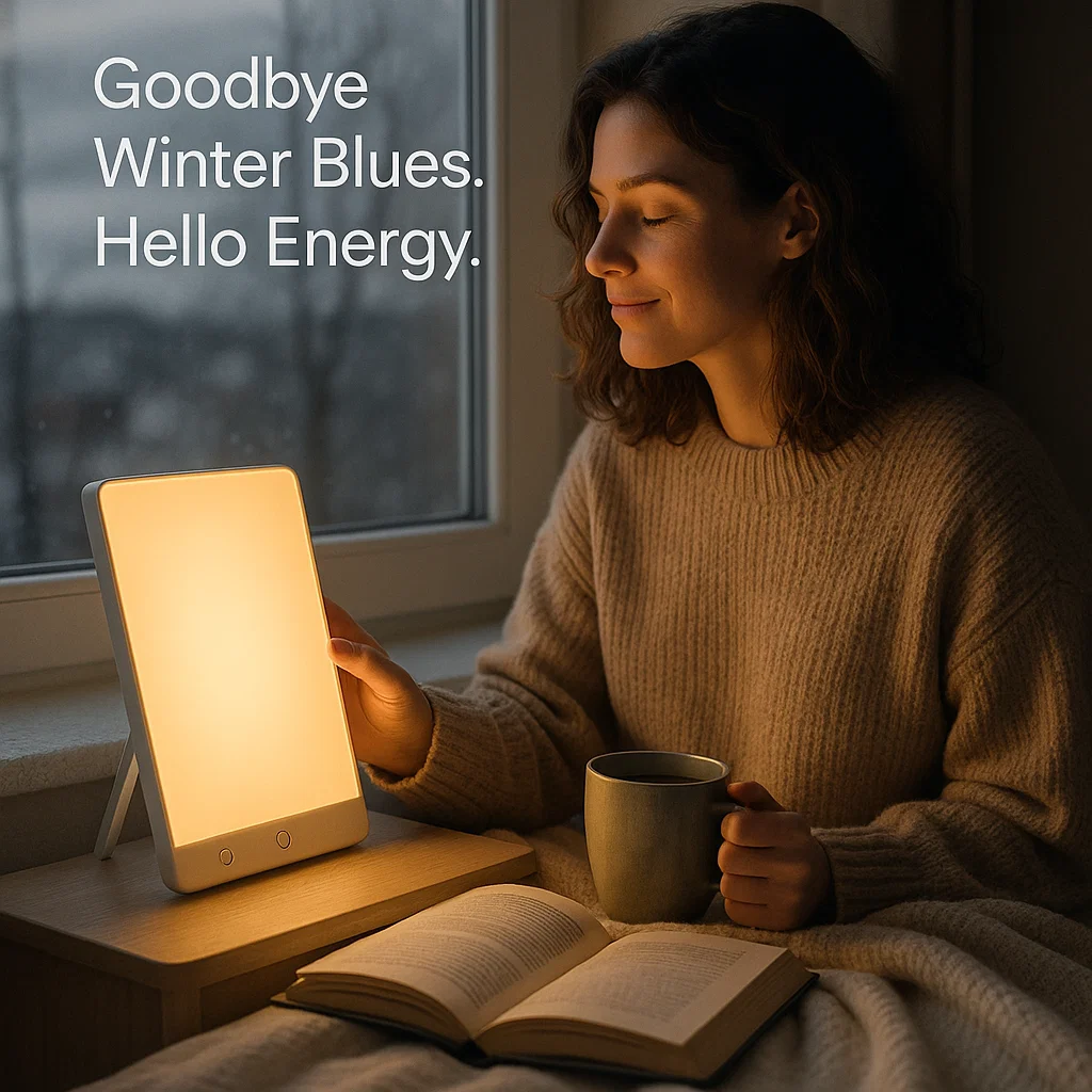 Skorter | SAD Therapy Lamp | Light Therapy for Seasonal Affective Disorder, Mood Enhancement & Energy Boosting