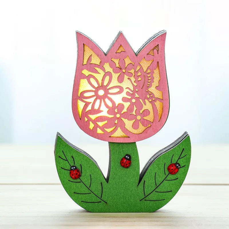 skorter | Wooden Easter Decoration with LED Light