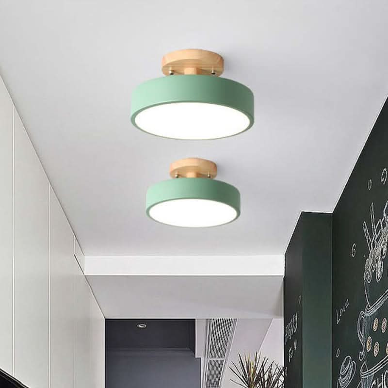 Skorter | Modern Wood LED Ceiling Light with Dimmable Function