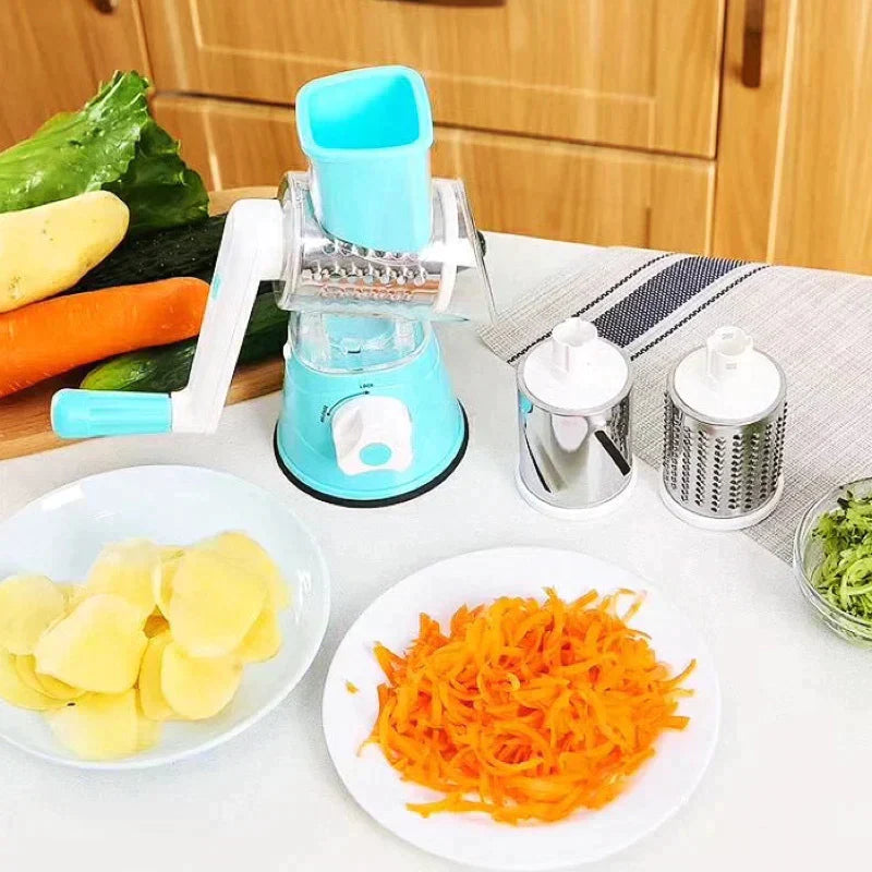 skorter | 3 In 1 Rotating Cheese Grater Vegetable Cutter