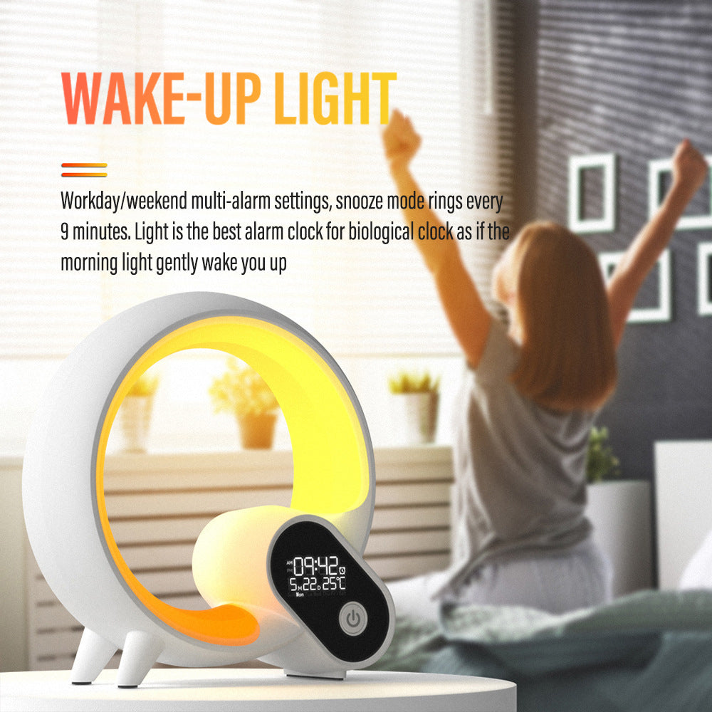 Skorter | 3-in-1 Bluetooth Speaker and Alarm Clock Lamp - Lit Lamp Good Gifts for New Home