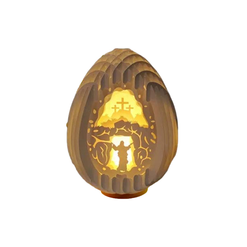 skorter | Easter 3d Paper Desk Lamp With Illuminating Base
