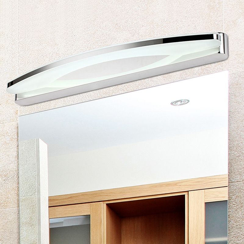 Skorter | Leigh Modern Minimalist Oval LED Wall Lamp Chrome Bedroom/Bathroom Metal Acrylic
