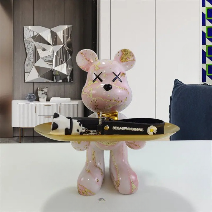 Skorter | CraftBear - Bear statue with tray